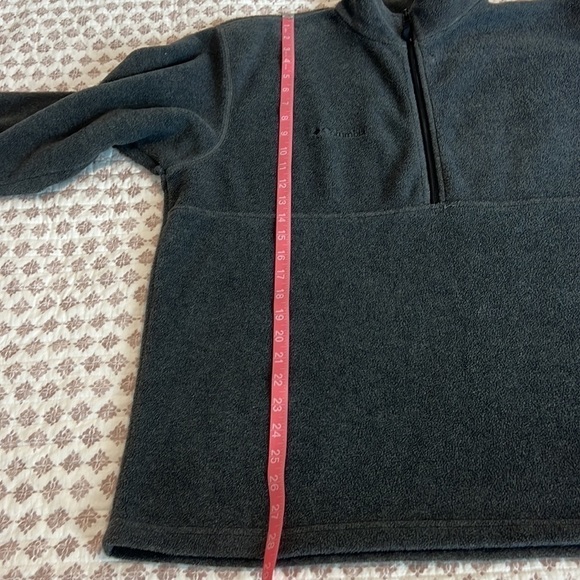 Columbia Sport Charcoal Heather Half-Zip Polar Fleece Jacket Pullover Size Large - Picture 8 of 10